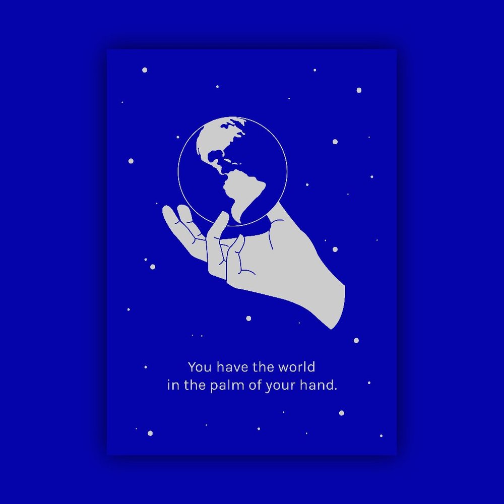5"x7" Art Print: The World (English/Spanish)
